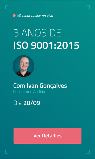 Inscrição em Webinar sobre ISO 9001